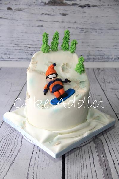 Skiboarding cake - Cake by Cake Addict