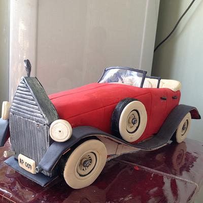 Rolls royce vintage car  - Cake by zunairah