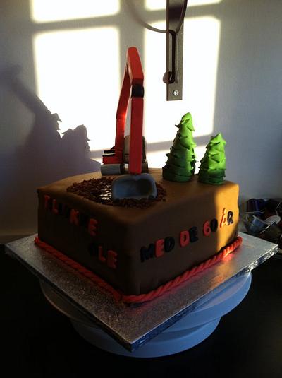 Excavator - Cake by Malene Schmidt
