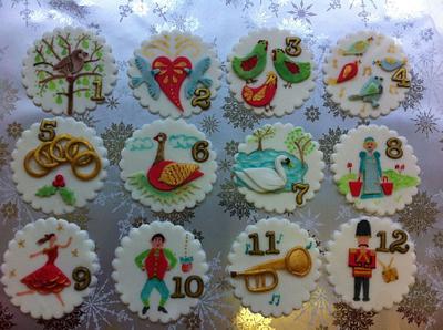 Christmas Cupcakes 12 days of christmas - Cake by CakeyBakey Boutique