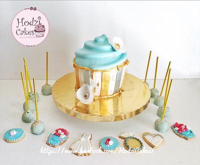 Wedding Candybar 👰🏻🤵🏻💙💗 - Cake by Hend Taha-HODZI CAKES