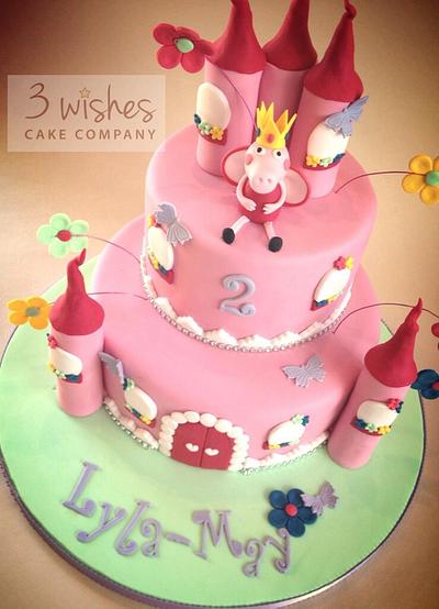 Peppa Pig Castle Cake - Cake by 3 Wishes Cake Co