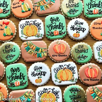 Thanksgiving Theme Cookies - Cake by CookiesByCourtney