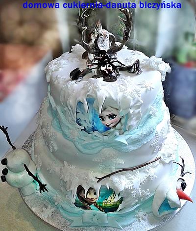 Frozen - Cake by danadana2