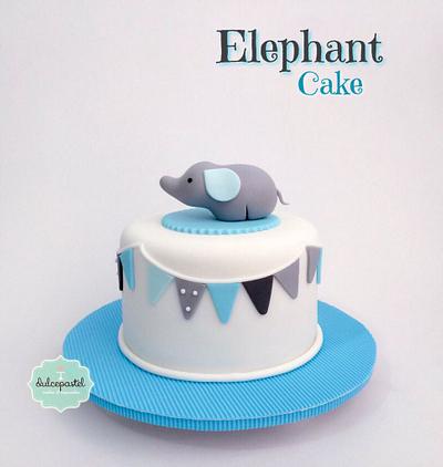 Torta Baby Shower Elefante - Cake by Dulcepastel.com