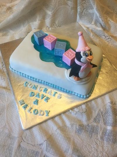 Penguin Theme Baby Shower - Cake by Julia 