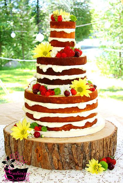 'Bare' Wedding Cake - Cake by Enticing Cakes Inc.