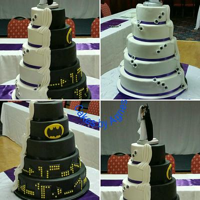 Batman wedding cake  - Cake by cakesbyagnes