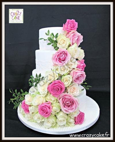 Cascade of roses - Cake by Crazy Cake