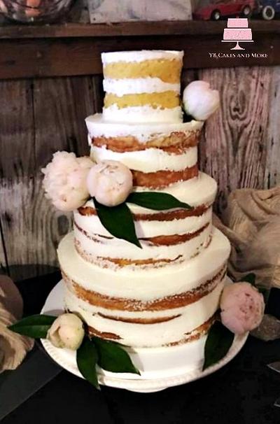 Naked Wedding Cake - Cake by YB Cakes and More