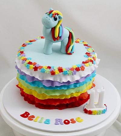 My Little Pony and ruffles - Cake by Kake Krumbs
