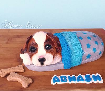 Puppy in a slipper  - Cake by Hemu basu