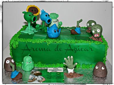 plants vs zombies - Cake by Aroma de Azúcar
