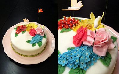 Butterfly garden - Cake by MandysCandies