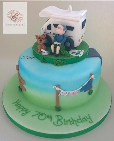 Happy Camper - Cake by Emma Lake - Cut The Cake Kitchen