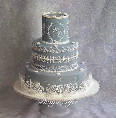 Royal icing cake  - Cake by Divya iyer