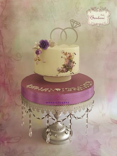 Engagement - Cake by mona ghobara/Bonboni Cake