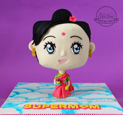 Indian Mom Chibi Cake - Cake by The Cake Love by Hiral Desai