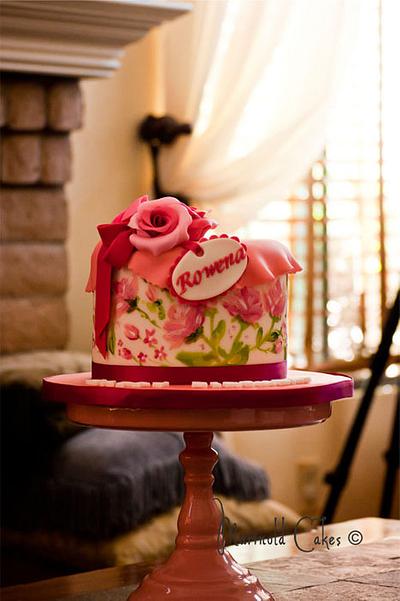 Painted Rose Cake - Cake by Mavic Adamos