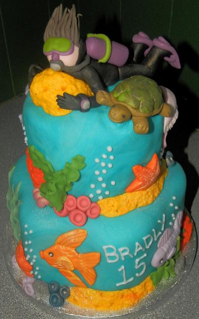 Scuba diver cake - Cake by barbscakes