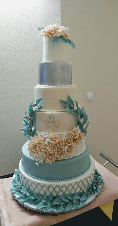 7 tiers cake wedding - Cake by Marianna Jozefikova