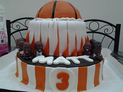 Basketball Theme Cake - Cake by M Cakes by Normie