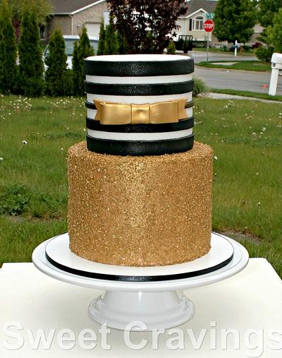 Sparkle and Stripes - Cake by mycravings