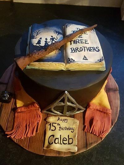 Harry Potter deathly hallows cake  - Cake by nikki scott