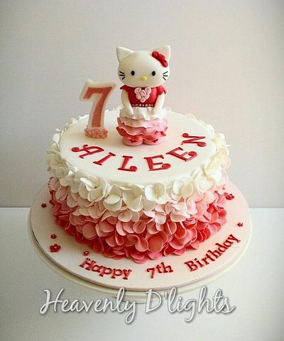 Hello Kitty with Ruffles - Cake by novita