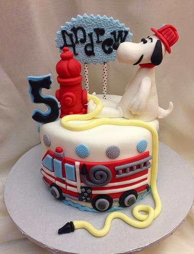 Snoopy the Firefighter - Cake by Maggie Rosario