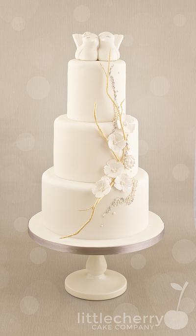 Embellished love bird cake - Cake by Little Cherry