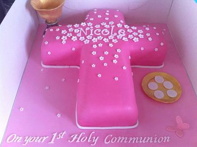 holy communion cake - Cake by Amanda Forrester 