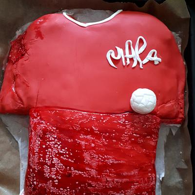 Football t-shirt cake - Cake by Susa