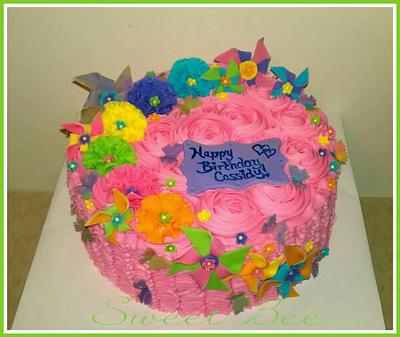 Spring theme birthday - Cake by Tiffany Palmer