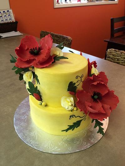 Poppy Birthday Cake - Cake by Sweet Art Cakes