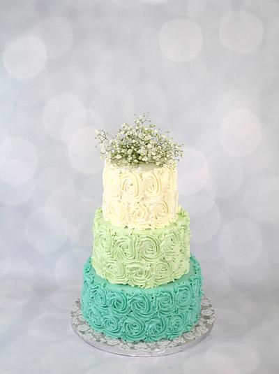 Buttercream rosette cake - Cake by soods