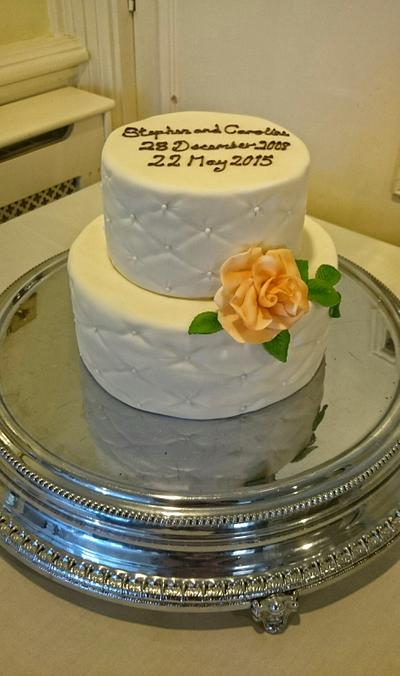 Quilted wedding cake - Cake by Tracey 