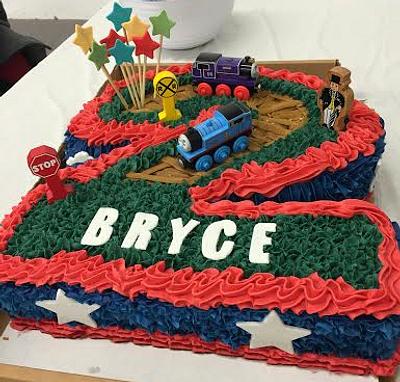 Thomas the Train - Cake by Cuddles' Cupcake Bar
