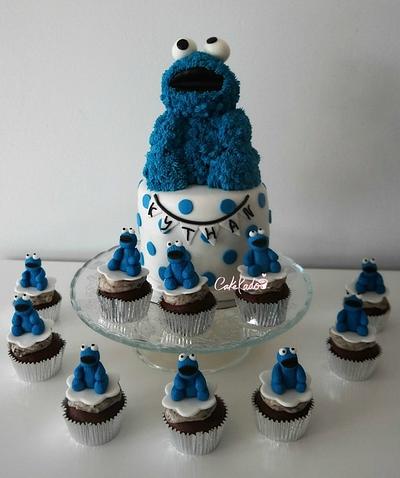 Love Cookie monster  - Cake by Cakekado