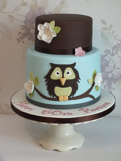 Owl Cake - Cake by Louise Jackson Cake Design