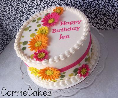 fun flowers  - Cake by Corrie