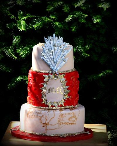 Wedding cake Game of throne and Lord of the rings glutten free - Cake by Jiřina Matějková