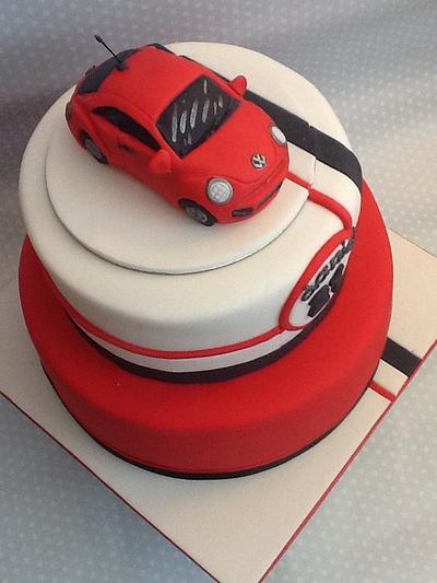 Volkswagon Beetle 21st Birthday Cake - Cake by K Cakes