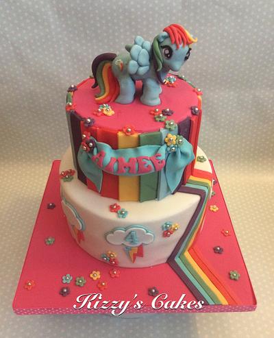 Rainbow Dash for Aimee - Cake by K Cakes