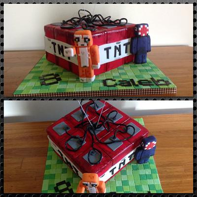Minecraft TNT - Cake by The White house cakes 
