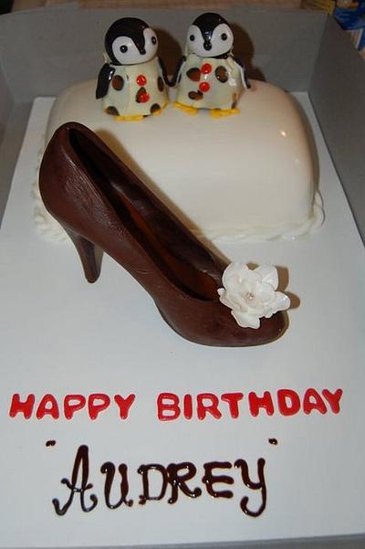 pinguin & chocolate shoe - Cake by funni