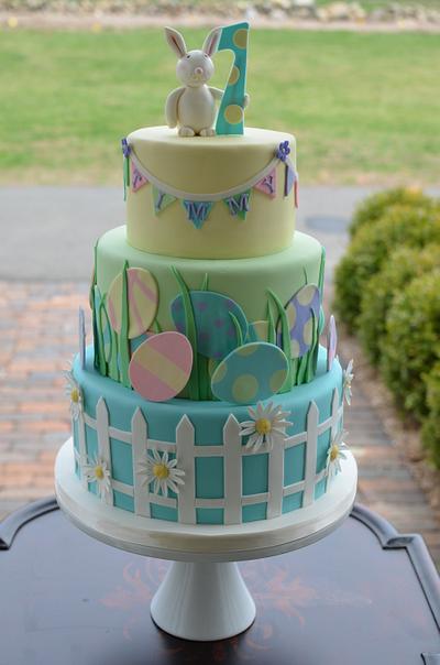 Easter themed 1st birthday cake - Cake by Elisabeth Palatiello