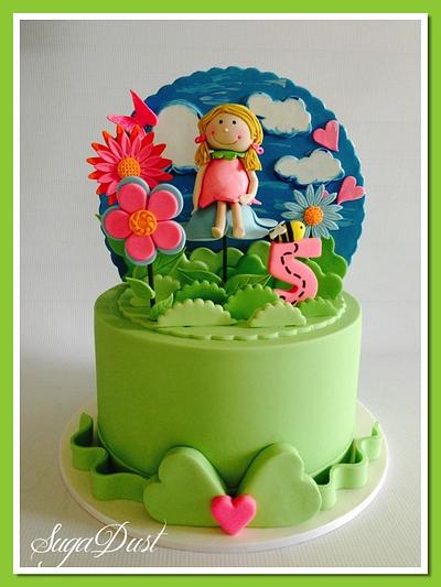 Flower Garden Birthday - Cake by Mary @ SugaDust
