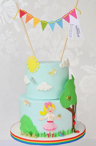 Garden girl birthday cake - Cake by Mrs Robinson's Cakes