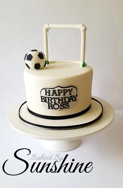 Football cake - Cake by Baked by Sunshine